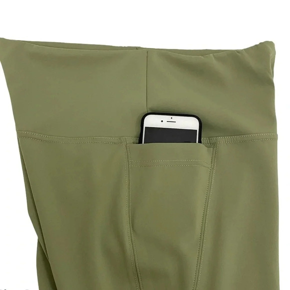 RACHAEL ZOE High Waisted Leggings Green Pocket Athletic Pants Activewear Size XS - Picture 4 of 8